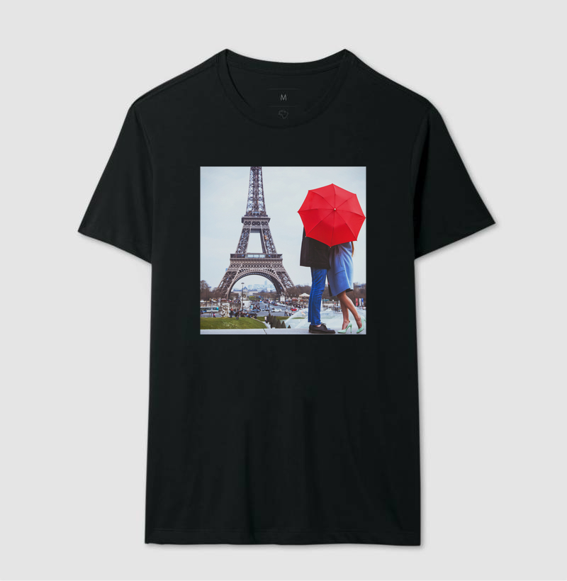 Camiseta Viagem - Torre Eiffel - Casal