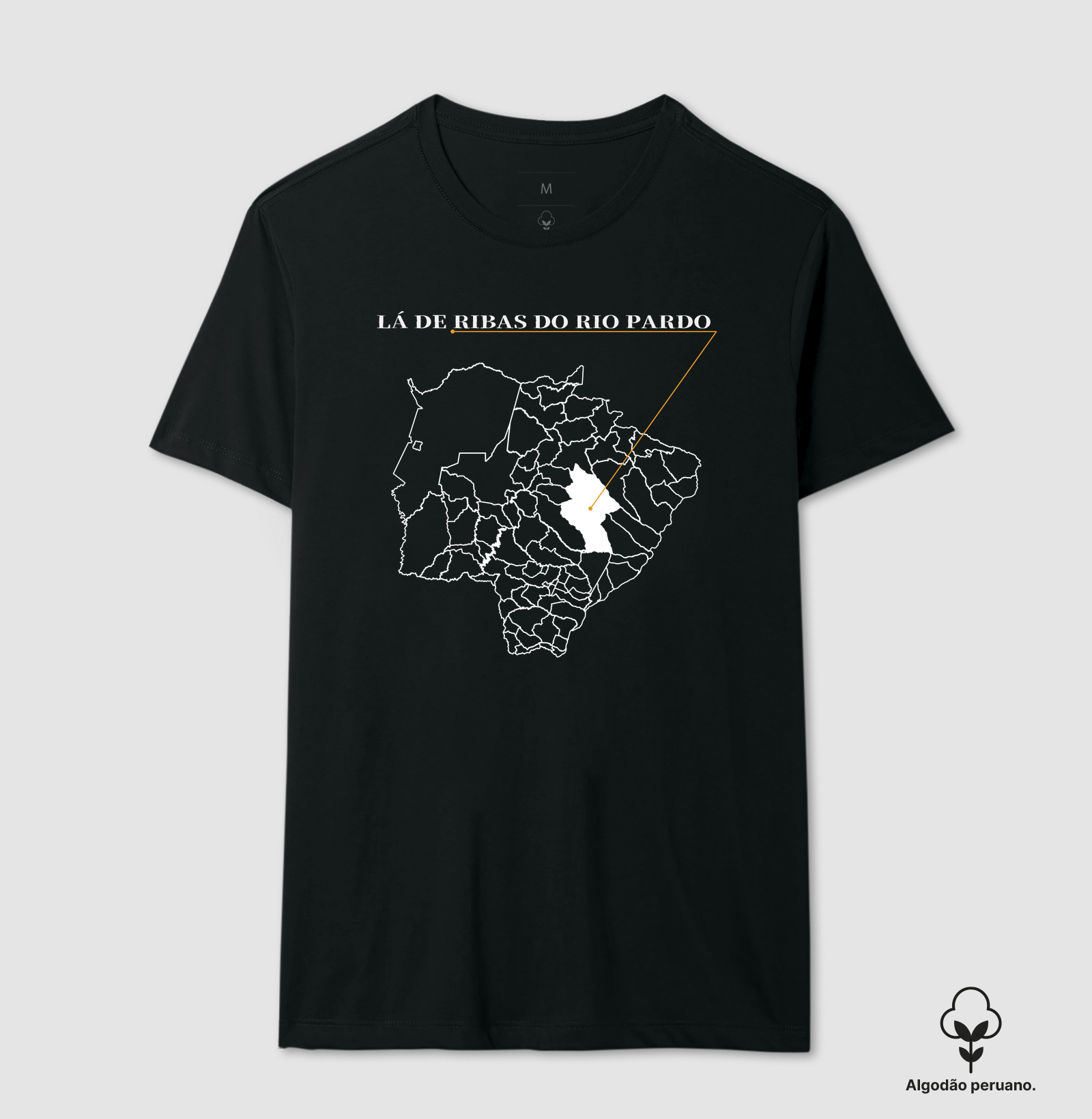 Ribas do Rio Pardo | Origem MS - Camiseta Algodão Peruano