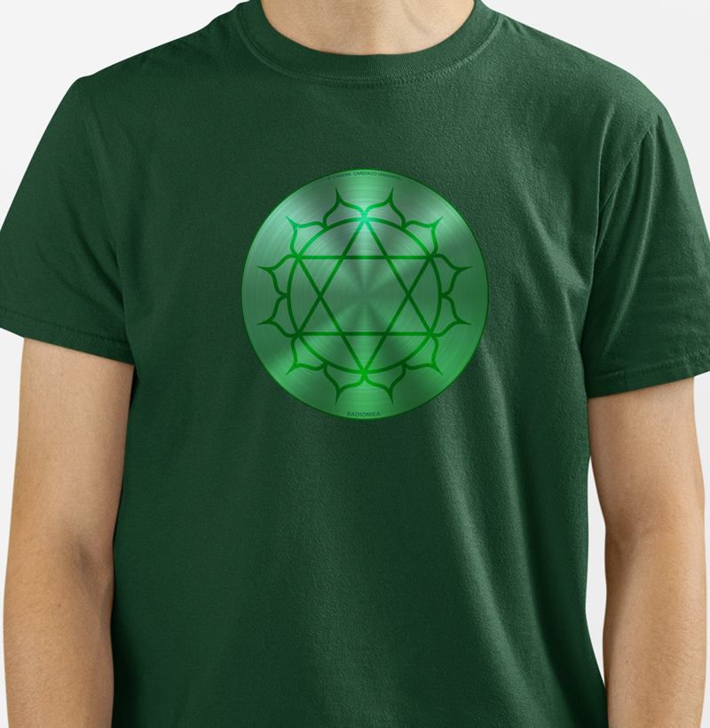 Camiseta 4º Chakra Cardíaco –Anahata – Estampa Radiônica Unissex