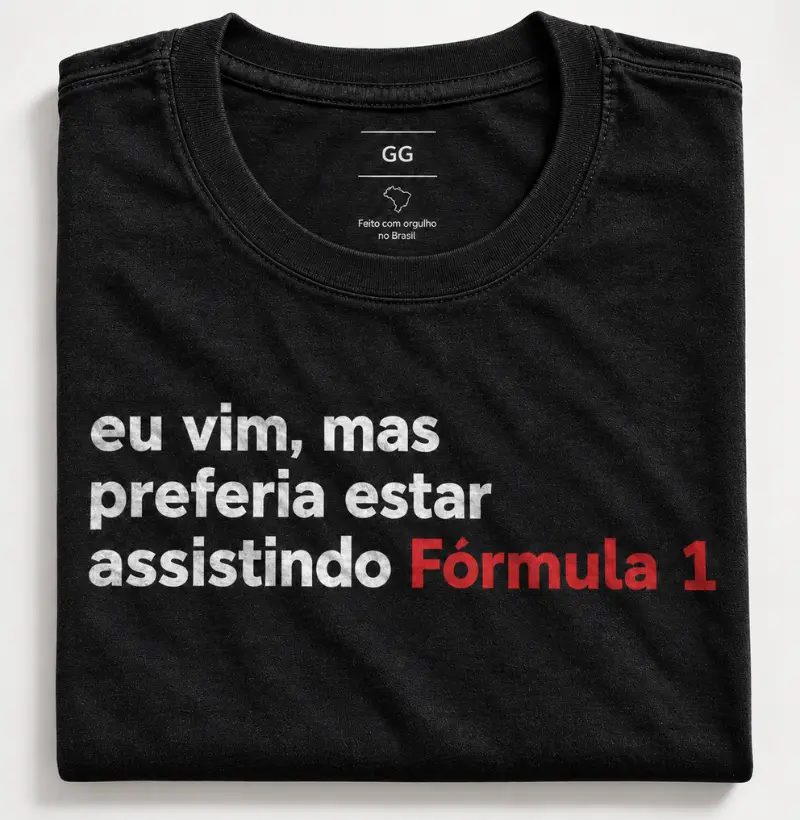Preferia estar assistindo Fórmula 1