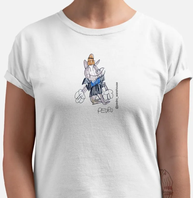 CAMISETA PREMIUM ALGODÃO PERUANO - PORCO PALHINHA