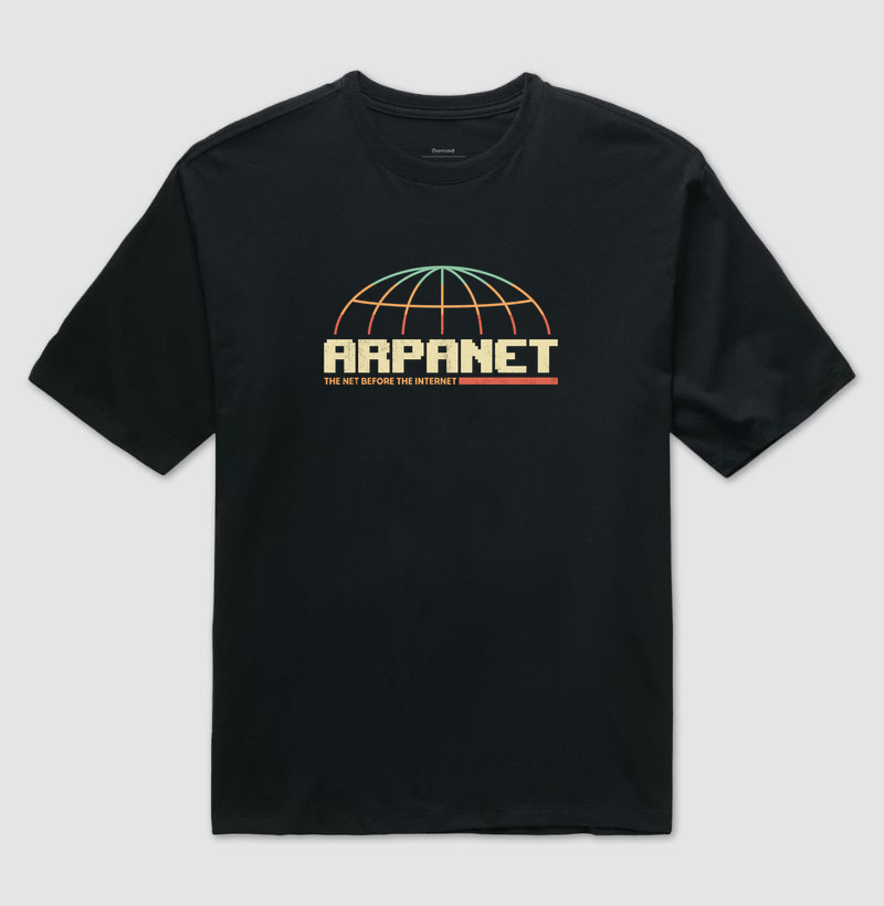 Camiseta  Retro Network - Camiseta Oversized
