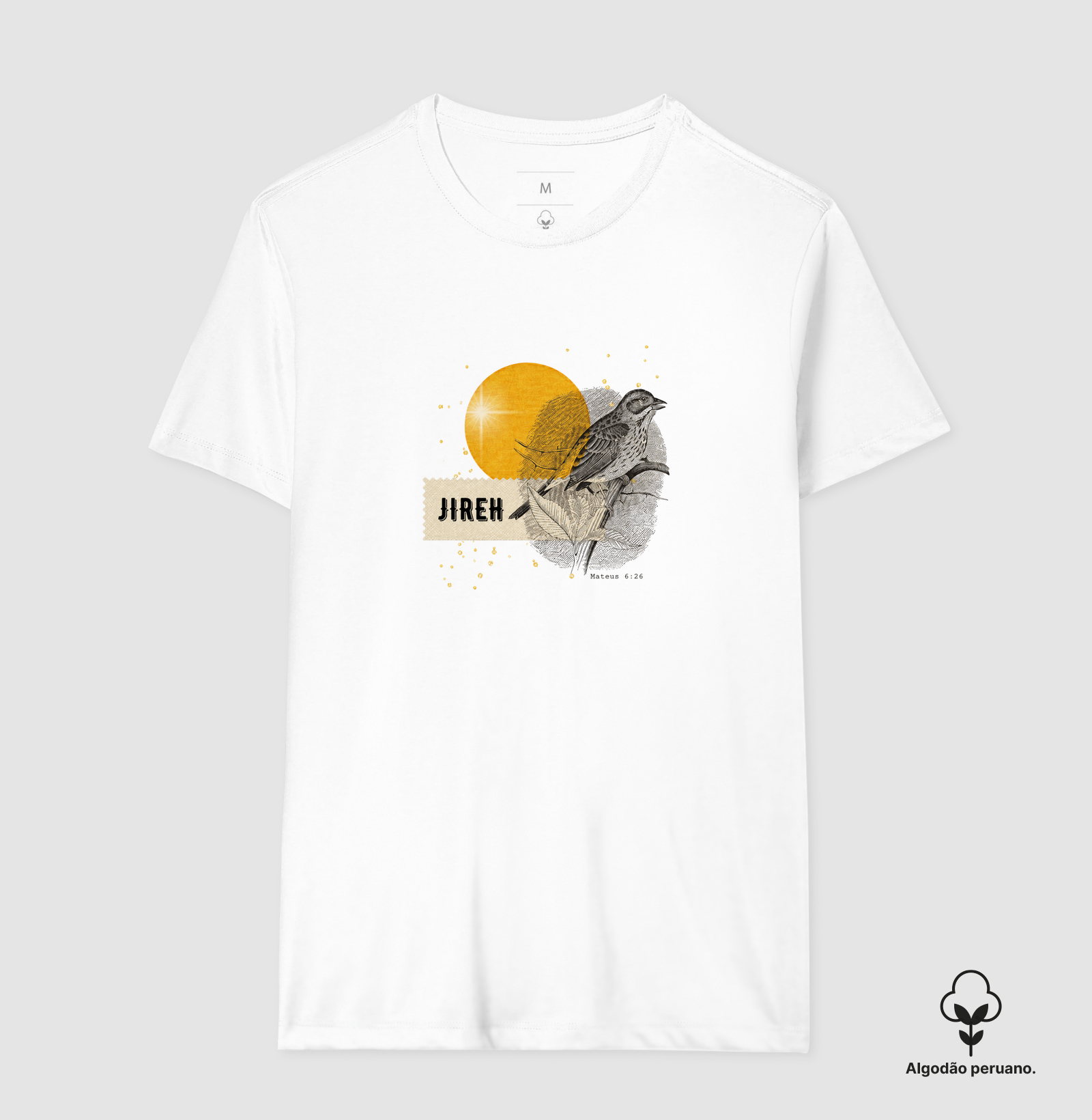Jireh - Passaro - Camiseta Algodão Peruano