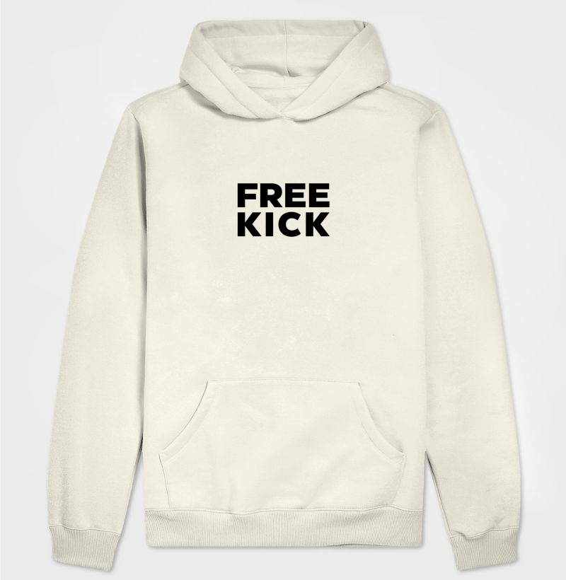 MOLETOM FREE KICK LOGO PRETO CENTRAL