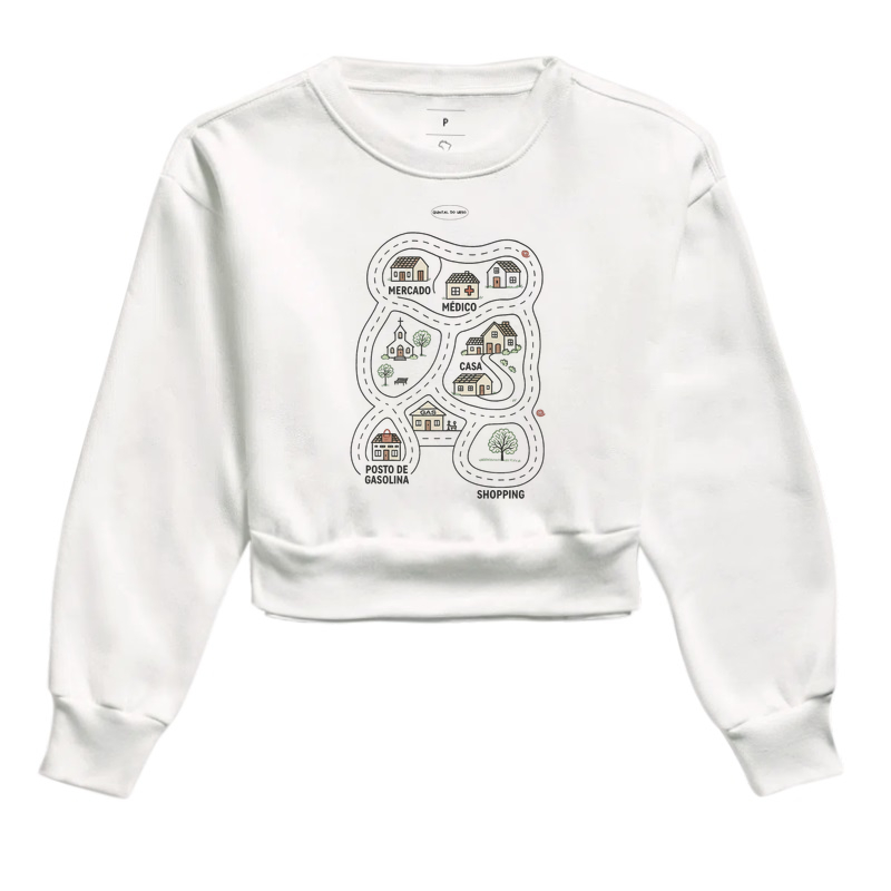 Camiseta pista de carrinho na cidade