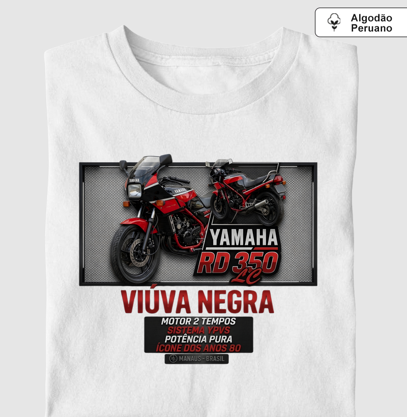 Supreme Yamaha RD 350 Viúva Negra (tecido algodão peruano)
