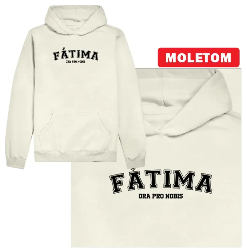 Fátima Escrita - Moletom c/ Capuz