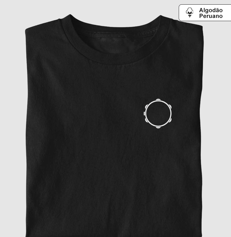 PANDEIRO SILHUETA MINIMALISTA - Camiseta Algodão Peruano