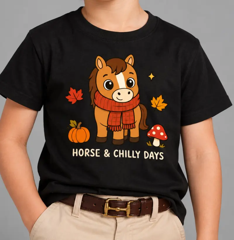 Horse & Chilly Days KIDS  - Camiseta Infantil