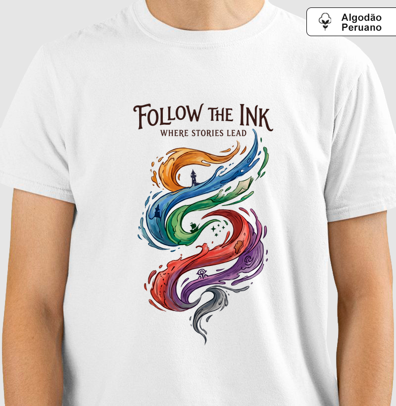 Follow the ink - Camiseta Algodão Peruano