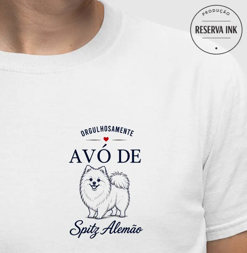Orgulhosamente Avó de Spitz Alemão