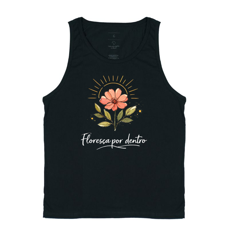 Camiseta Floresça por dentro - Alma Vestida
