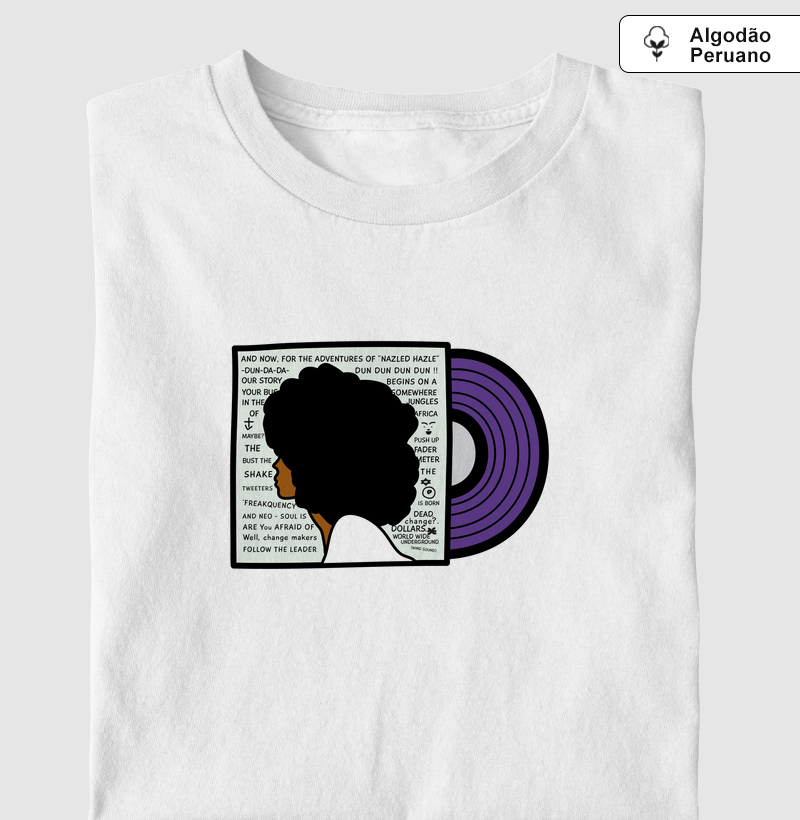 Camiseta Algodão Peruano Inspiração Erykah Badu