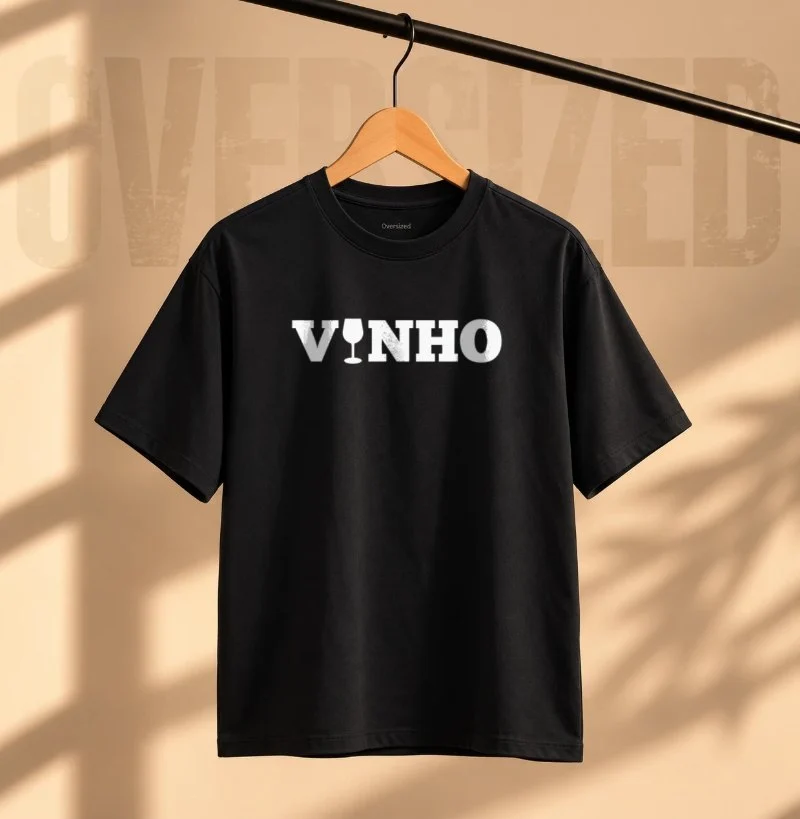 Camiseta Vinho - Camiseta Oversized