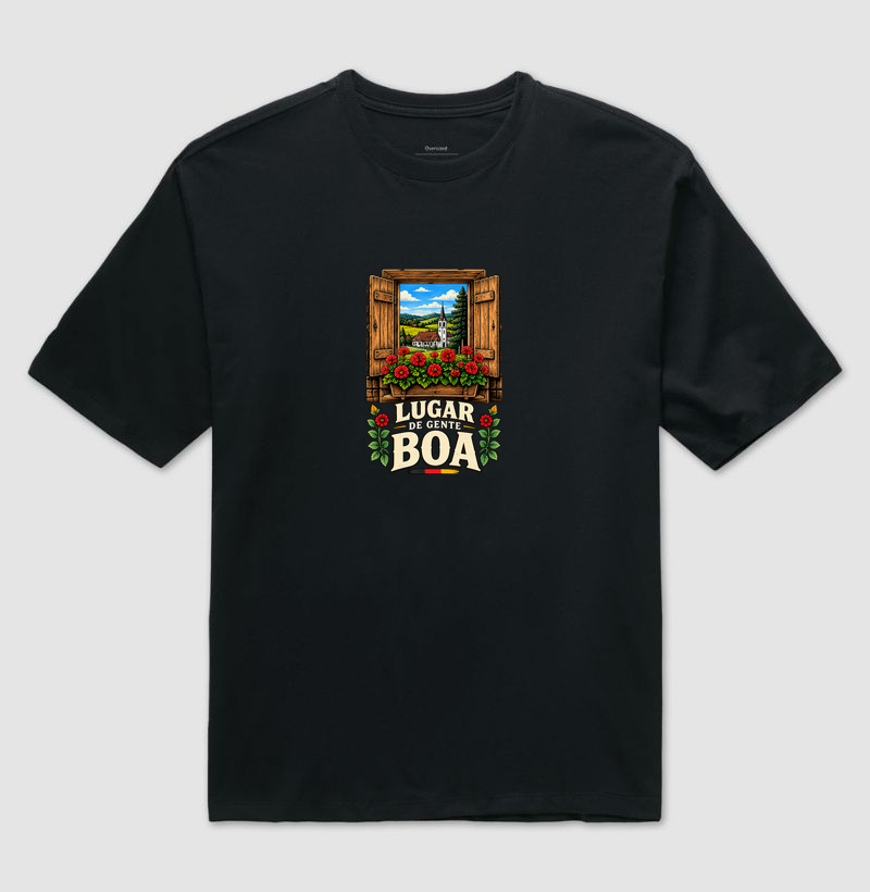 Lugar de gente boa - Camiseta Oversized