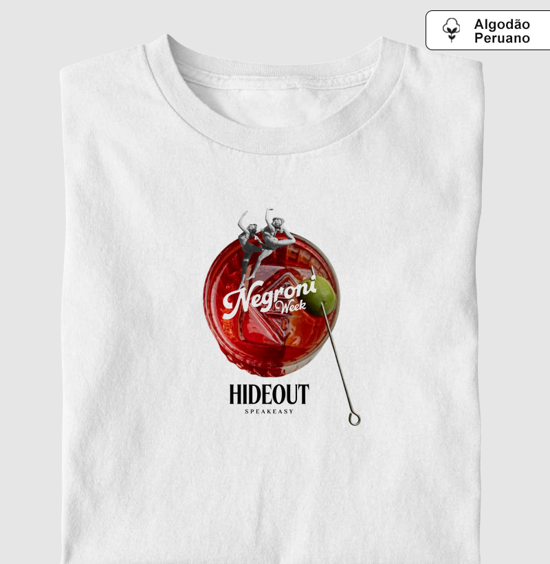 Camiseta Drink Negroni Week - por Hideout