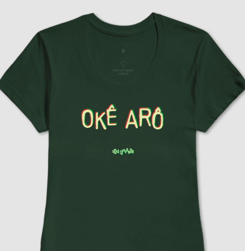 camiseta OXÓSSI saudação feminina