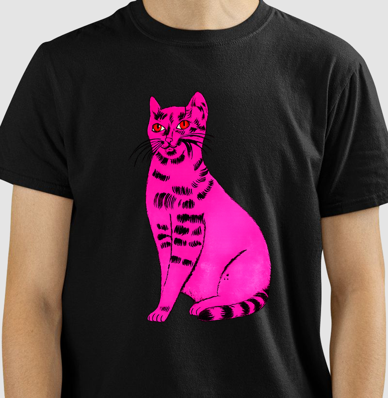 Arte Pop _ Gato Rosa