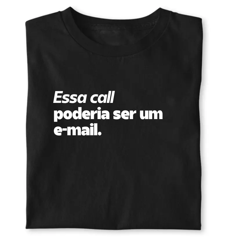 Essa call poderia ser um e-mail