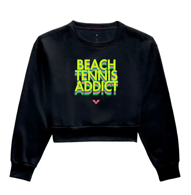 Moletom Cropped Addicted Beach Tennis
