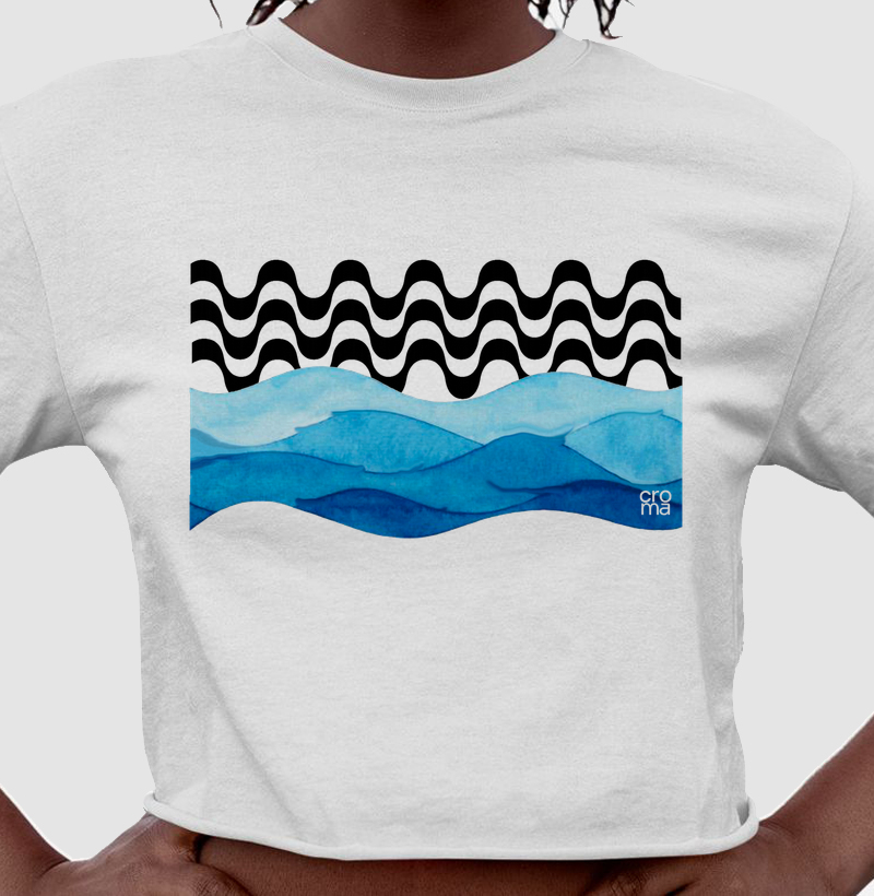 Camiseta Cropped Copacabana Mar II