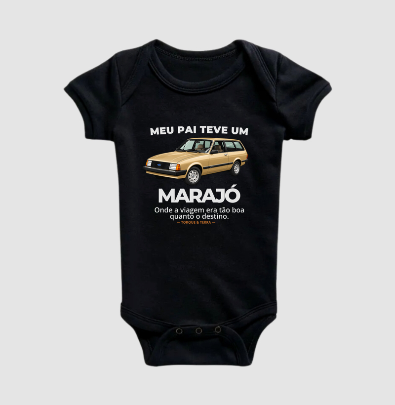 Meu pai teve um - MARAJÓ - gold - Body Infantil