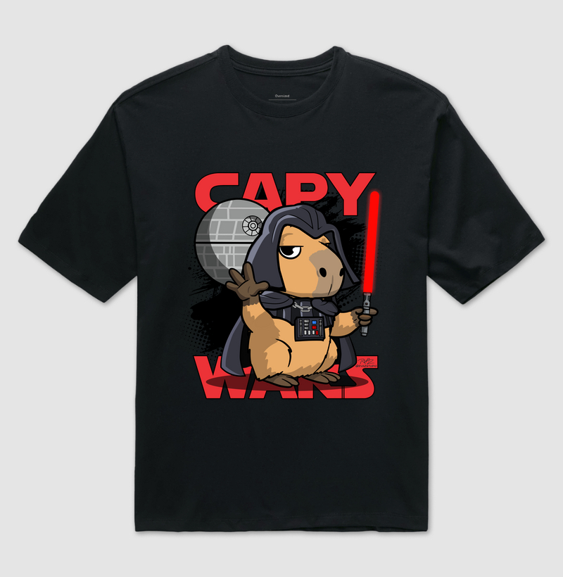 Camiseta Capy Vader - Camiseta Oversized