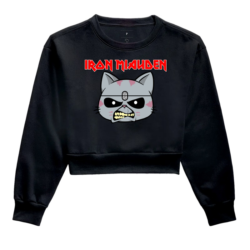 Capyverso Maiden Gato - Cropped Moletom