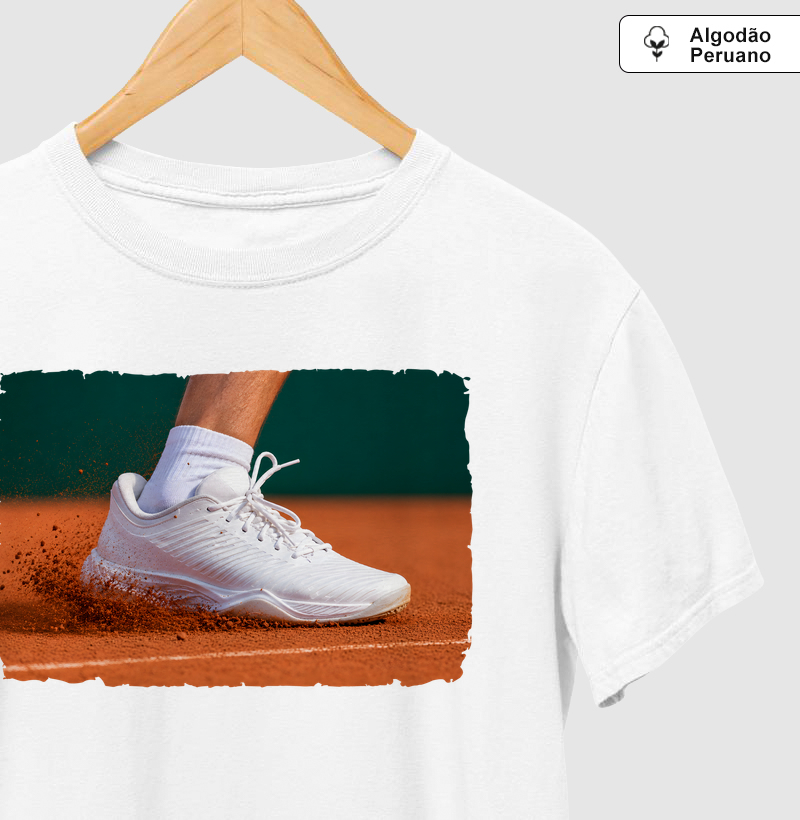 Deslize no Saibro - Camiseta Algodão Peruano