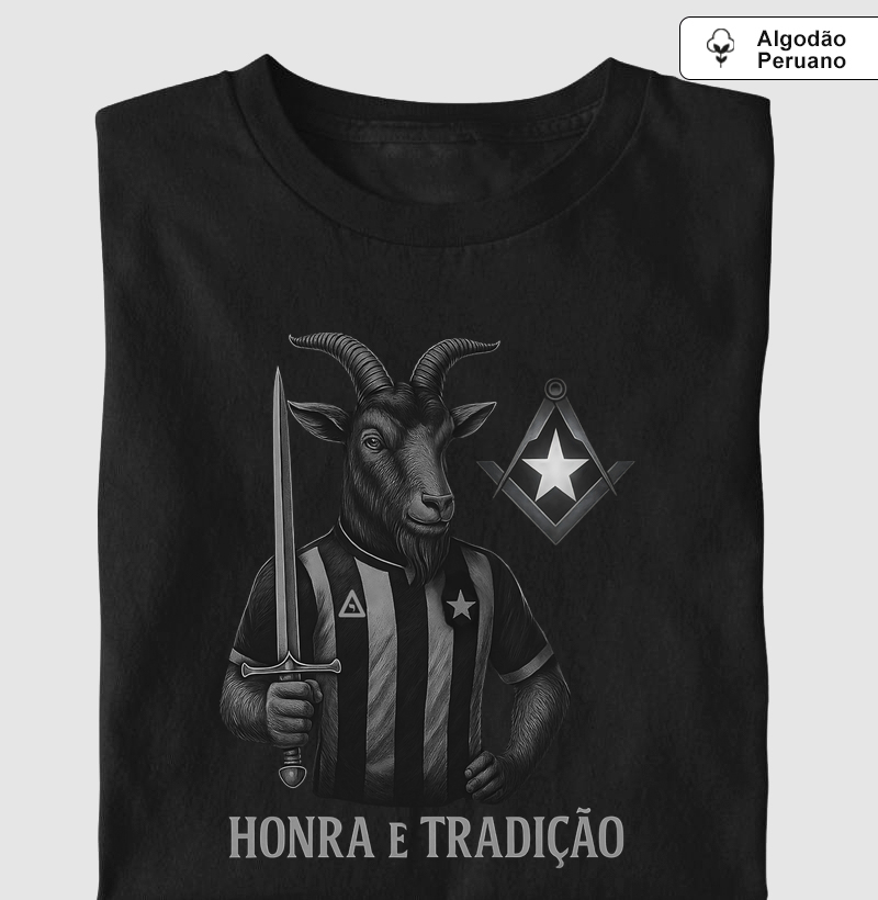 Camiseta Algodão Peruano Bode Alvinegro 2 - Mr. GADU