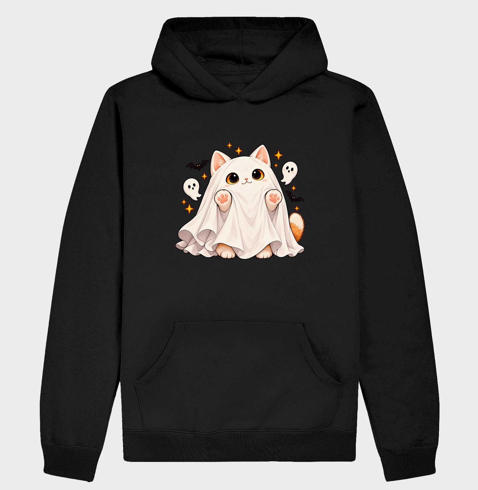 Gatoween - Fantasma de Lençol - Hoodie Moletom
