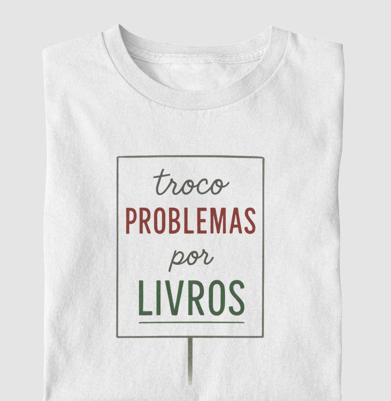 Troco problemas por livros 