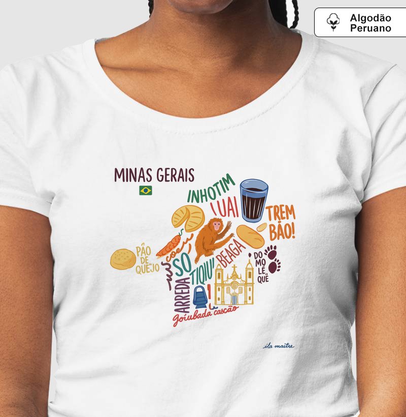 Camiseta Algodão Peruano Alma Mineira