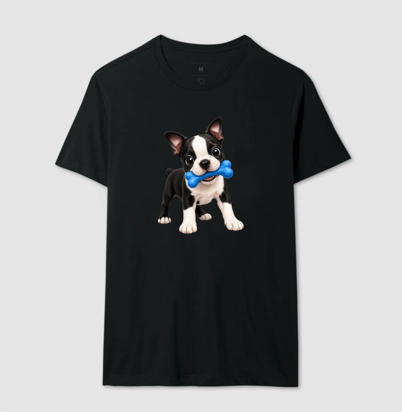 Boston Terrier - Desenho Animado - Camiseta