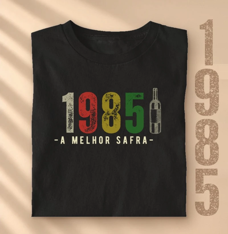 Camiseta Vinho - A Melhor Safra 1985