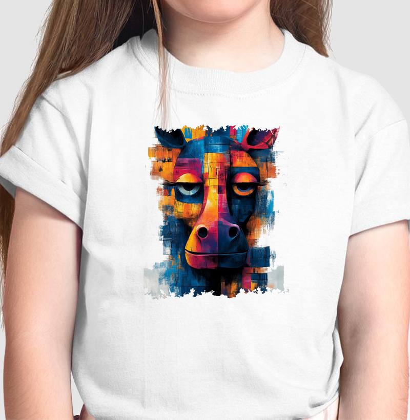 Camiseta Kids Animal Abstrato