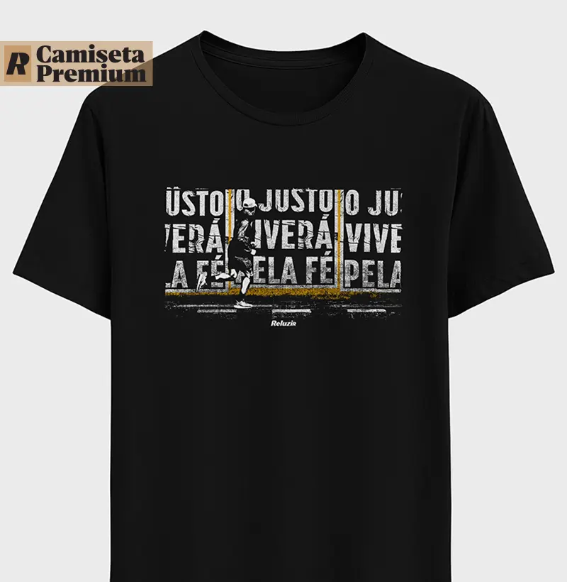 Camiseta O JUSTO VIVERÁ PELA FÉ - Algodão Peruano