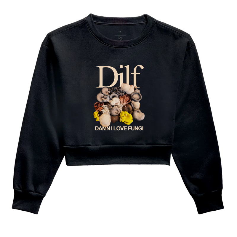 Damn I Love Fungi - Cropped Moletom