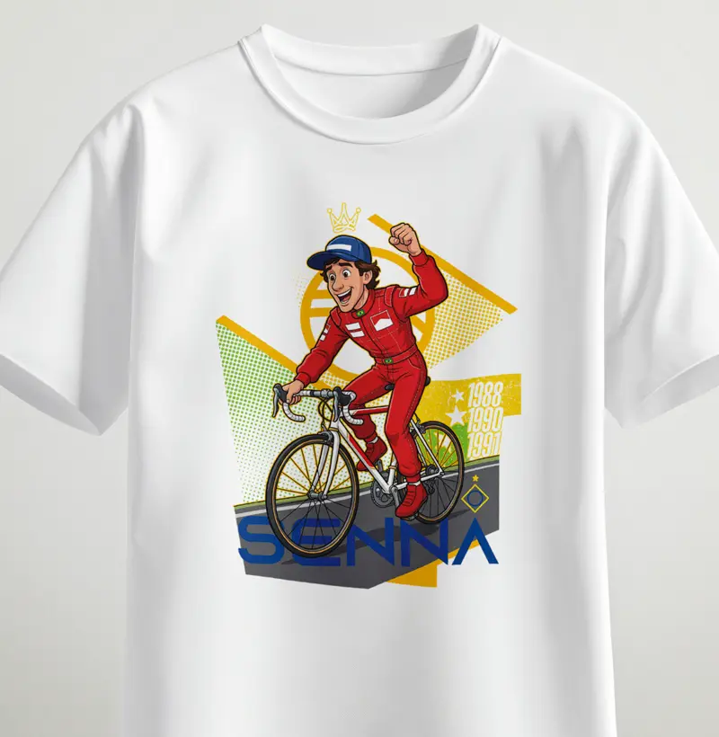 Senna pedalando