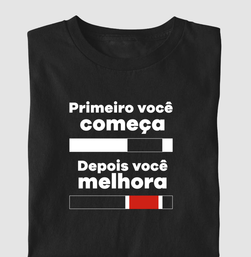 Primeiro você começa