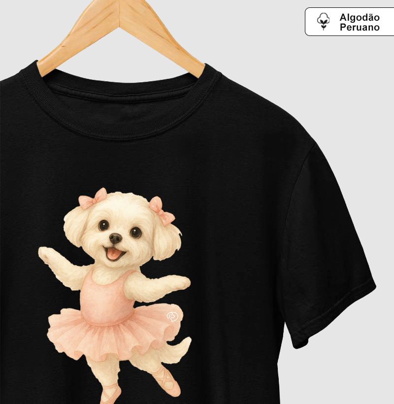 Maltês Balet - Camiseta Algodão Peruano