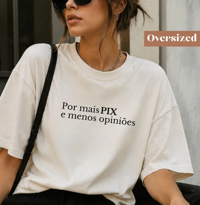Por mais pix e menos opiniões