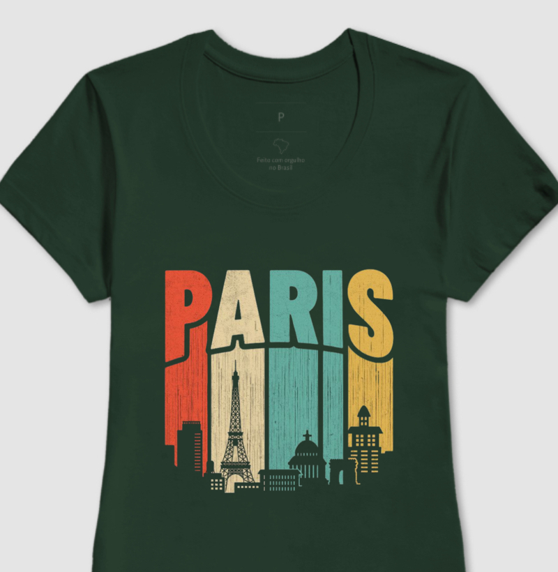 Camiseta Feminina - Paris
