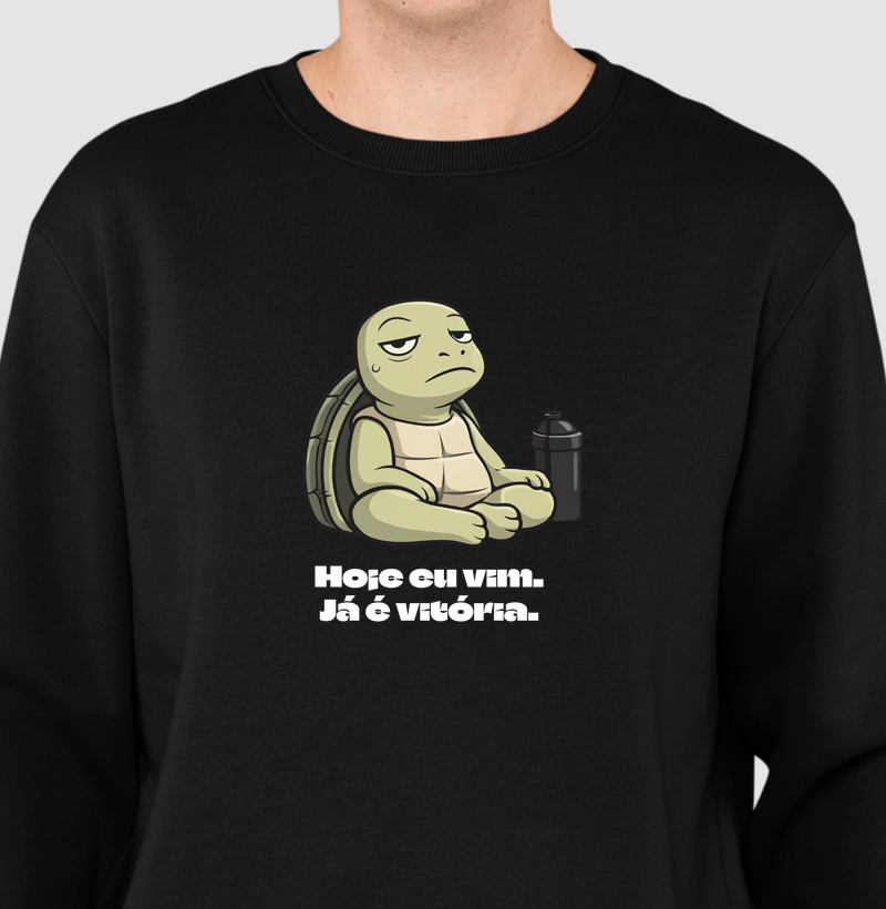 Hoje eu vim. Já é vitória.