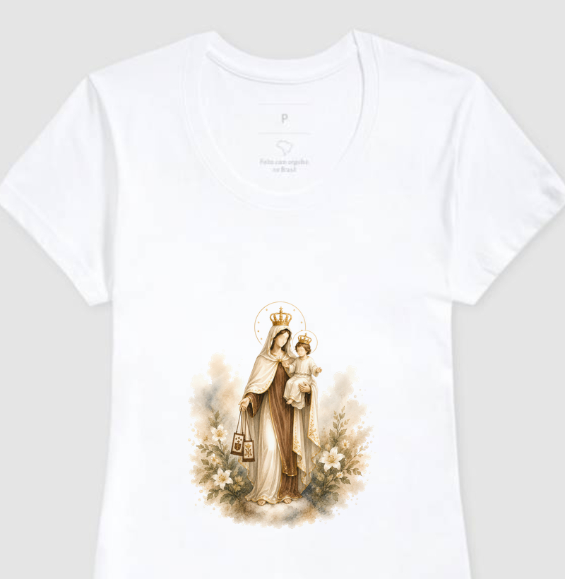 Coleção Sob o Manto - Camiseta Nossa Senhora do Carmo