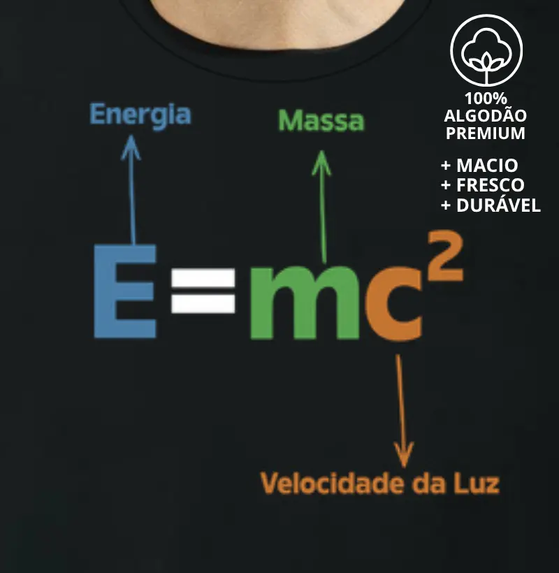 Camiseta Equação de Einstein