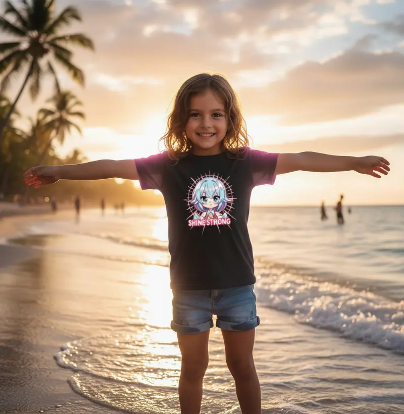 Camiseta infantil Garota Cristal