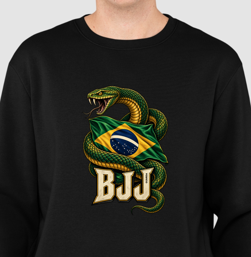 BJJ – Serpente Brasileira - Suéter Moletom