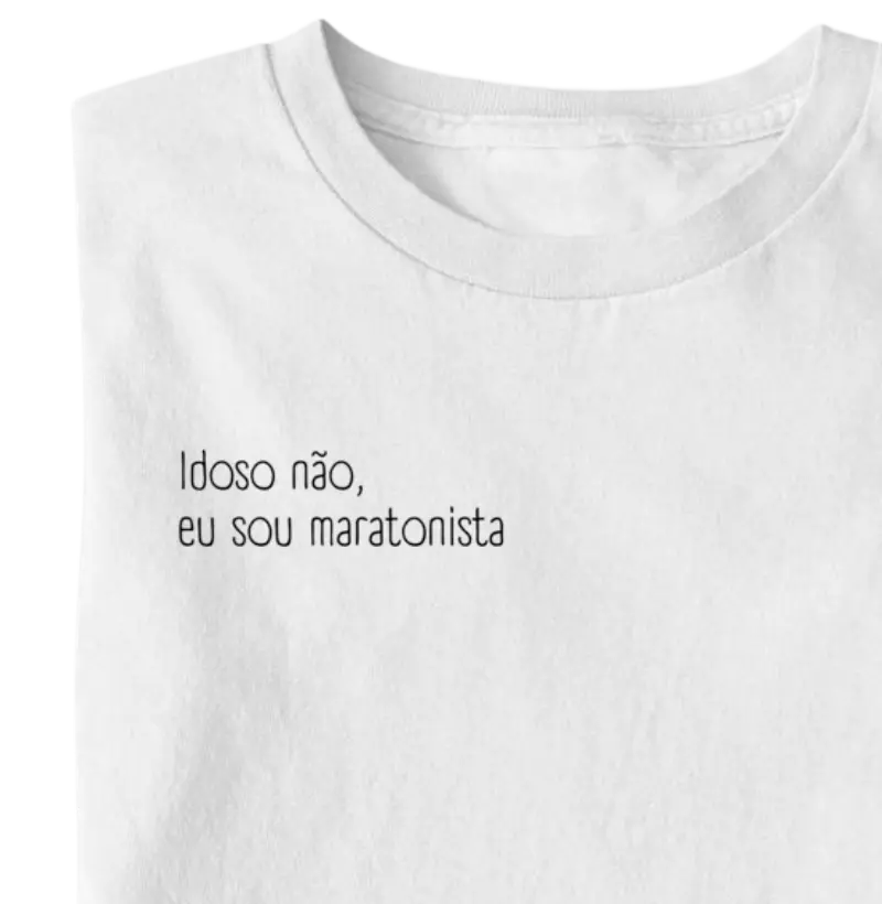 Idoso não, eu sou maratonista