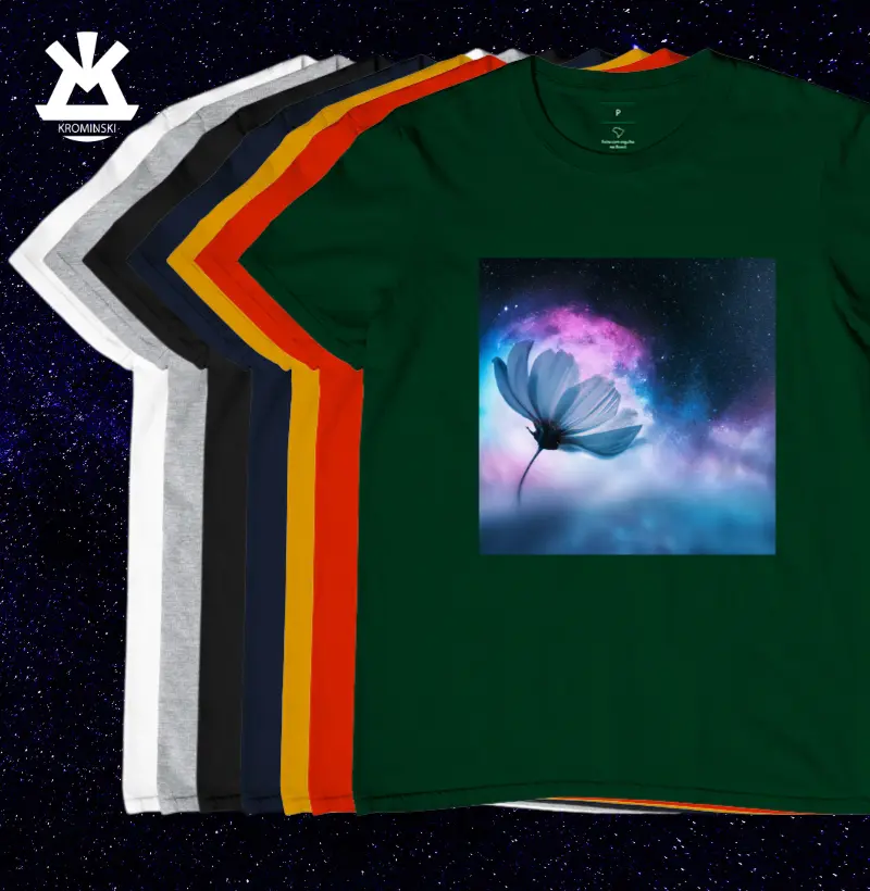 2008 Camiseta Flor Espacial